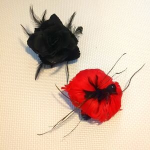 TWO Feather Hair Fascinator